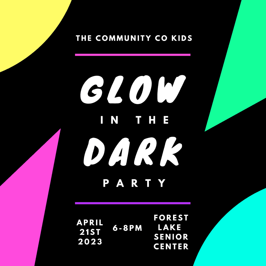 Glow In The Dark Shapes Invitation